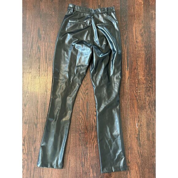 Abercrombie & Fitch Skinny Ultra High Rise Pants Leather Curve Love Size 8L - Picture 7 of 13